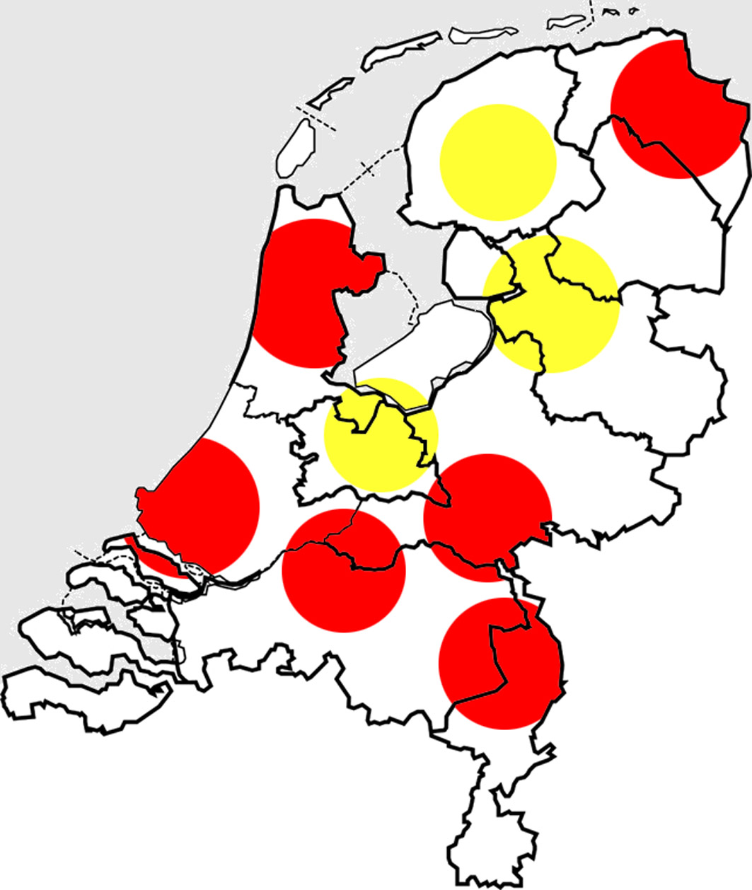 kaart NL verkopers